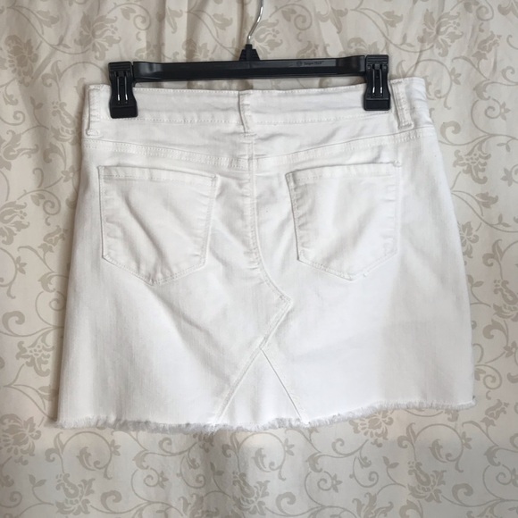 Hippie Girl Big Girls White Regular Rise Denim Skirt Size 14 - Picture 2 of 4
